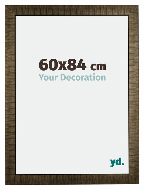 Leeds Holz Bilderrahmen 60x84cm Champagner Geburstet Vorne Messe | Yourdecoration.de