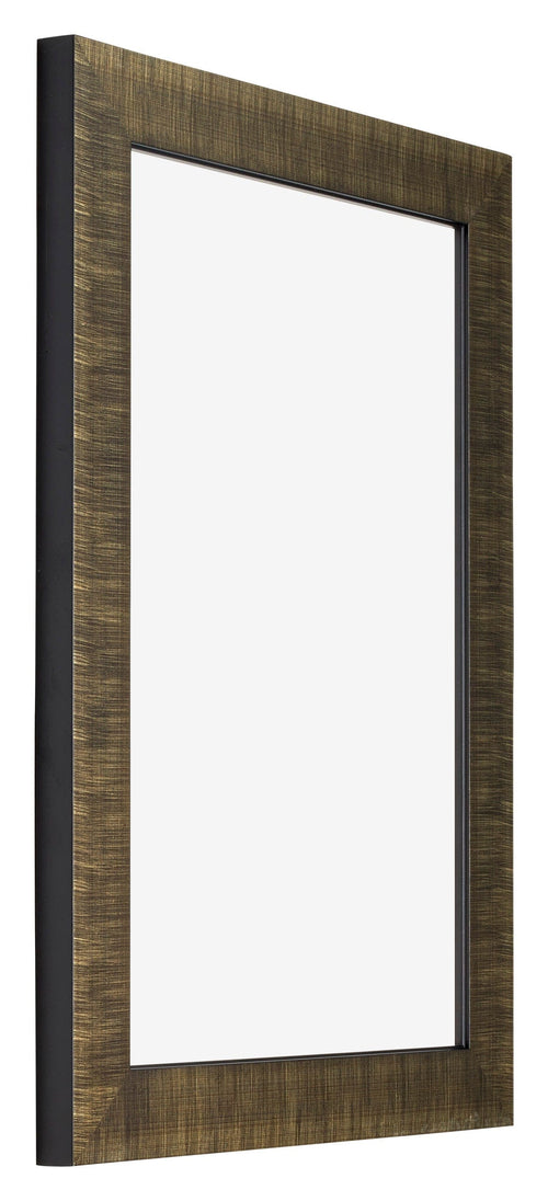 Leeds Holz Bilderrahmen 60x90cm Champagner Geburstet Vorne Schrag | Yourdecoration.de