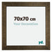 Leeds Holz Bilderrahmen 70x70cm Champagner Geburstet Vorne Messe | Yourdecoration.de