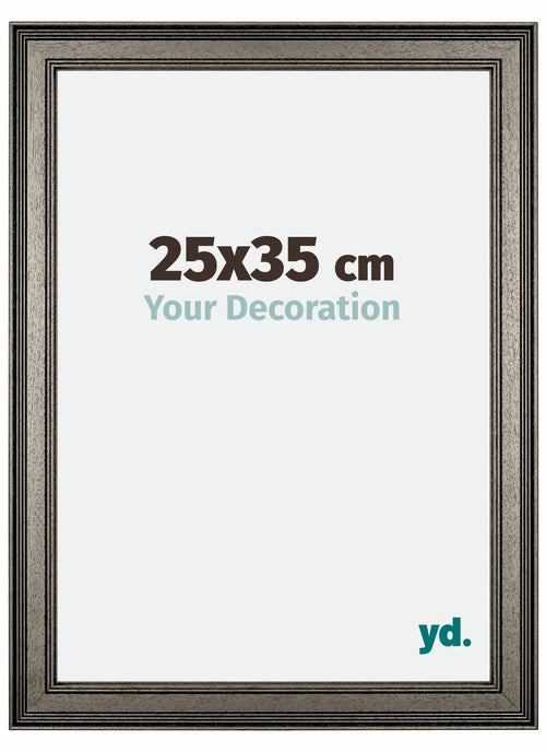 Liverpool Holz Bilderrahmen 25x35cm Silber Vorne Messe | Yourdecoration.de