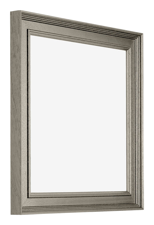 Liverpool Holz Bilderrahmen 30x30cm Silber Vorne Schrag | Yourdecoration.de