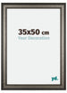 Liverpool Holz Bilderrahmen 35x50cm Silber Vorne Messe | Yourdecoration.de