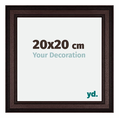 London Holz Bilderrahmen 20x20cm Braun Wenge Vorne Messe | Yourdecoration.de