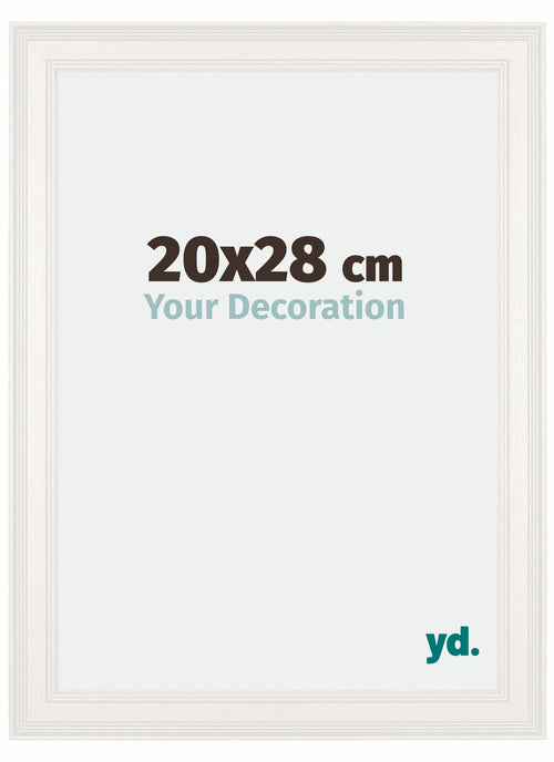 London Holz Bilderrahmen 20x28cm Weiss Vorne Messe | Yourdecoration.de