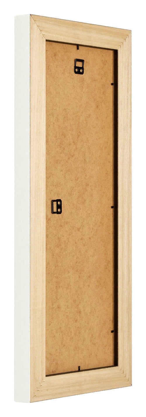 London Holz Bilderrahmen 20x60cm Weiss Rucksteite Schrag | Yourdecoration.de