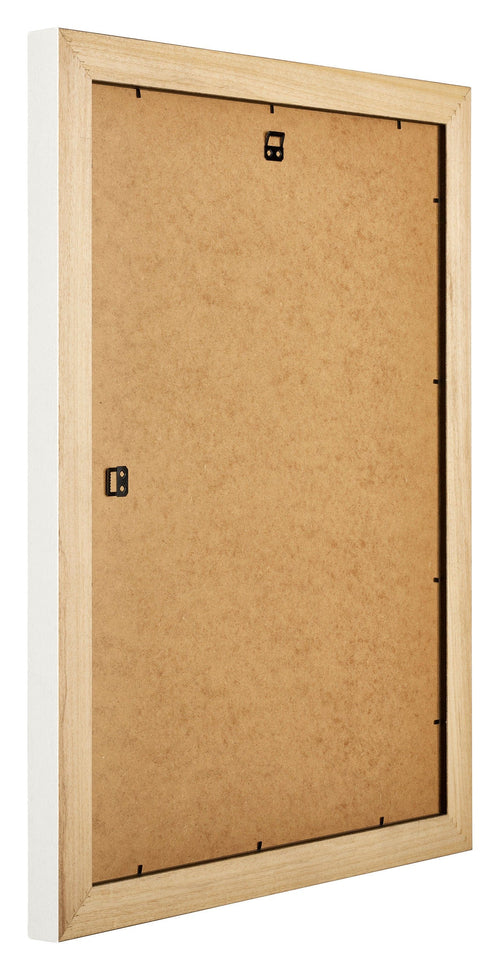 London Holz Bilderrahmen 25x35cm Weiss Rucksteite Schrag | Yourdecoration.de