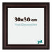 London Holz Bilderrahmen 30x30cm Braun Wenge Vorne Messe | Yourdecoration.de