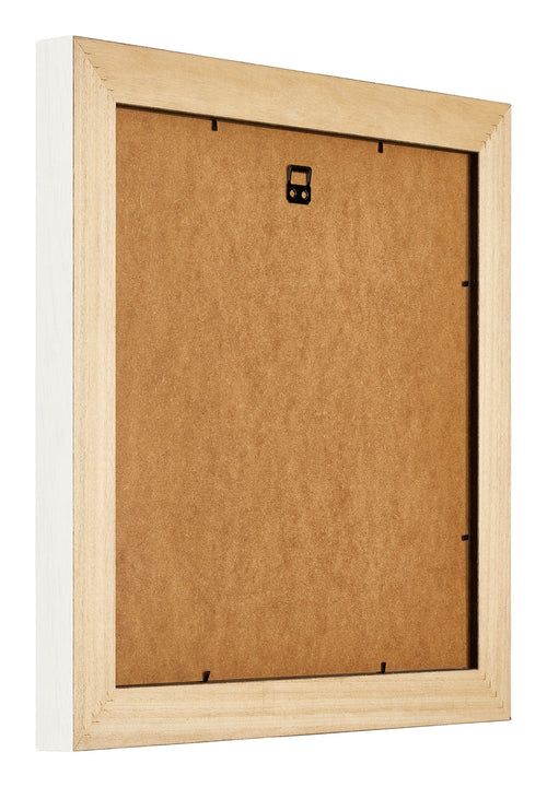 London Holz Bilderrahmen 50x50cm Weiss Rucksteite Schrag | Yourdecoration.de