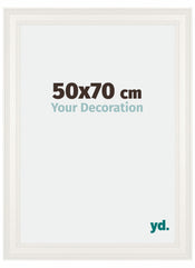 London Holz Bilderrahmen 50x70cm Weiss Vorne Messe | Yourdecoration.de