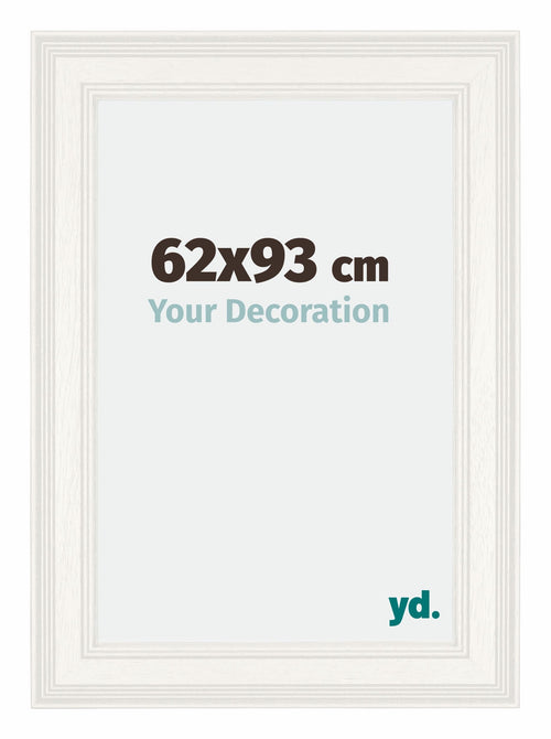 London Holz Bilderrahmen 62x93cm Weiss Vorne Messe | Yourdecoration.de