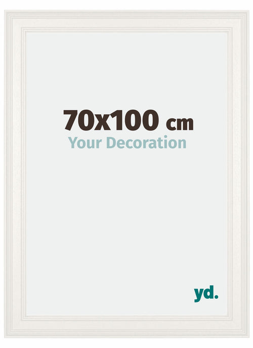 London Holz Bilderrahmen 70x100cm Weiss Vorne Messe | Yourdecoration.de