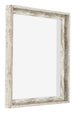Lyon MDF Schattenfugenrahmen 1 1 Weiss Vintage Vorne Schrag | Yourdecoration.de