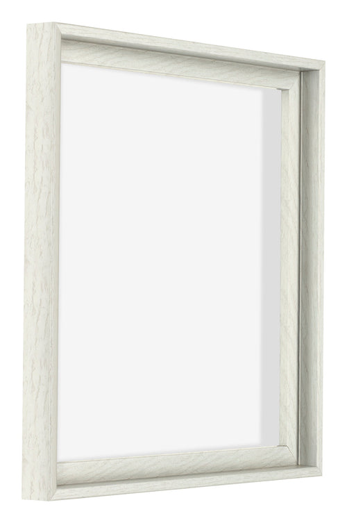 Lyon MDF Schattenfugenrahmen 1 1 White Wash Vorne Schrag | Yourdecoration.de