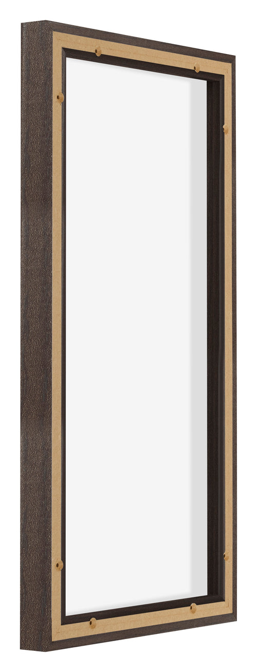 Lyon MDF Schattenfugenrahmen 1 2 Eiche Dunkel Ruckseite Schrag | Yourdecoration.de