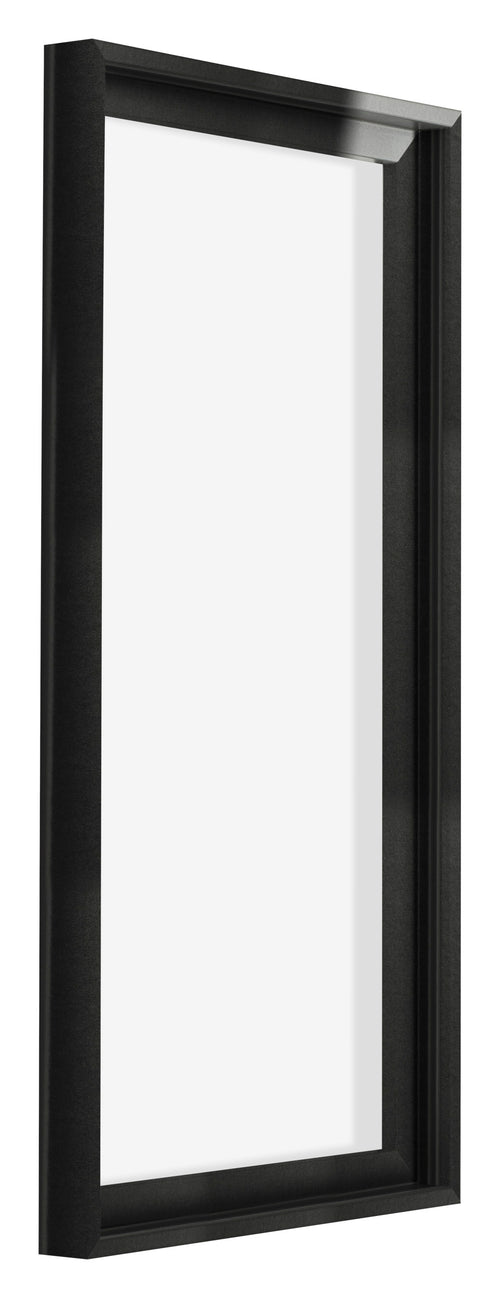 Lyon MDF Schattenfugenrahmen 1 2 Schwarz Matt Vorne Schrag | Yourdecoration.de