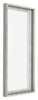 Lyon MDF Schattenfugenrahmen 1 2 Silber Matt Vorne Schrag | Yourdecoration.de