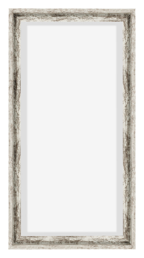 Lyon MDF Schattenfugenrahmen 1 2 Weiss Vintage Vorne | Yourdecoration.de