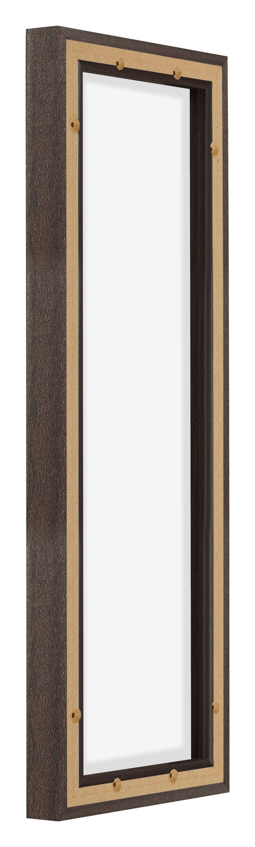 Lyon MDF Schattenfugenrahmen 1 3 Eiche Dunkel Ruckseite Schrag | Yourdecoration.de