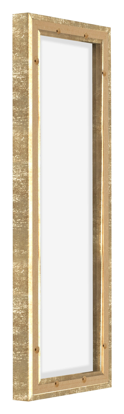 Lyon MDF Schattenfugenrahmen 1 3 Gold Antik Ruckseite Schrag | Yourdecoration.de