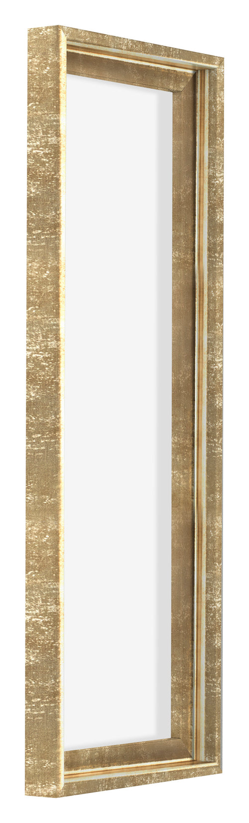 Lyon MDF Schattenfugenrahmen 1 3 Gold Antik Vorne Schrag | Yourdecoration.de