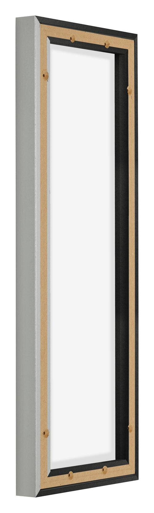 Lyon MDF Schattenfugenrahmen 1 3 Schwarz Matt Ruckseite Schrag | Yourdecoration.de