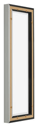 Lyon MDF Schattenfugenrahmen 1 3 Schwarz Matt Ruckseite Schrag | Yourdecoration.de