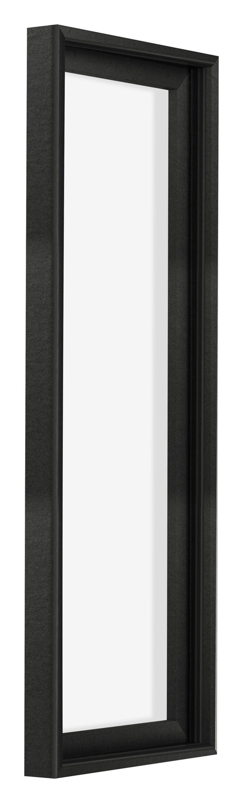 Lyon MDF Schattenfugenrahmen 1 3 Schwarz Matt Vorne Schrag | Yourdecoration.de