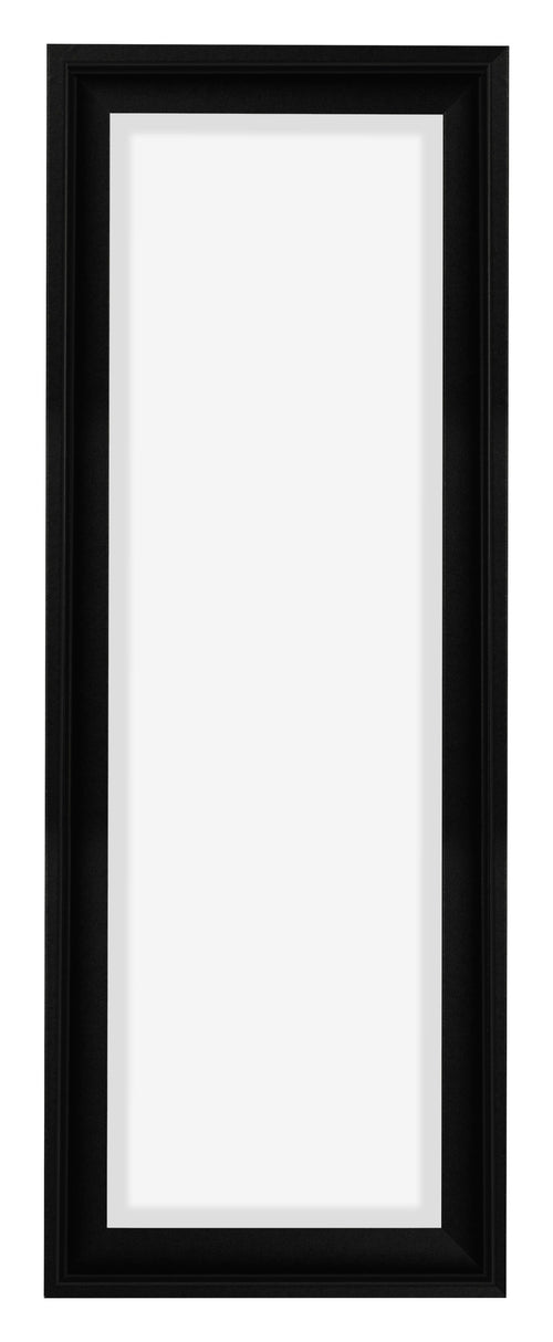 Lyon MDF Schattenfugenrahmen 1 3 Schwarz Matt Vorne | Yourdecoration.de