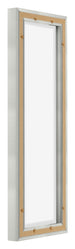 Lyon MDF Schattenfugenrahmen 1 3 Silber Matt Ruckseite Schrag | Yourdecoration.de