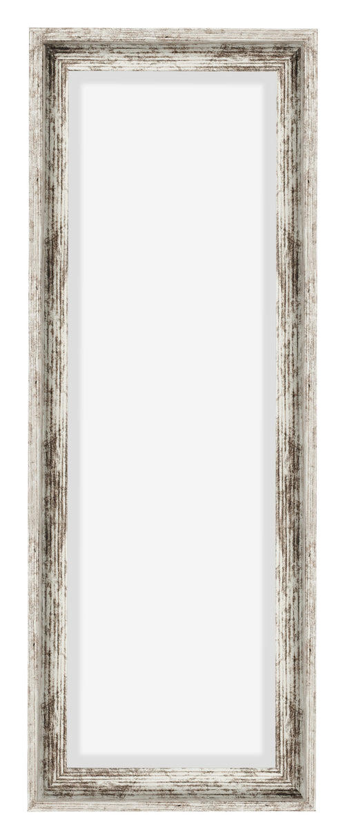 Lyon MDF Schattenfugenrahmen 1 3 Weiss Vintage Vorne | Yourdecoration.de