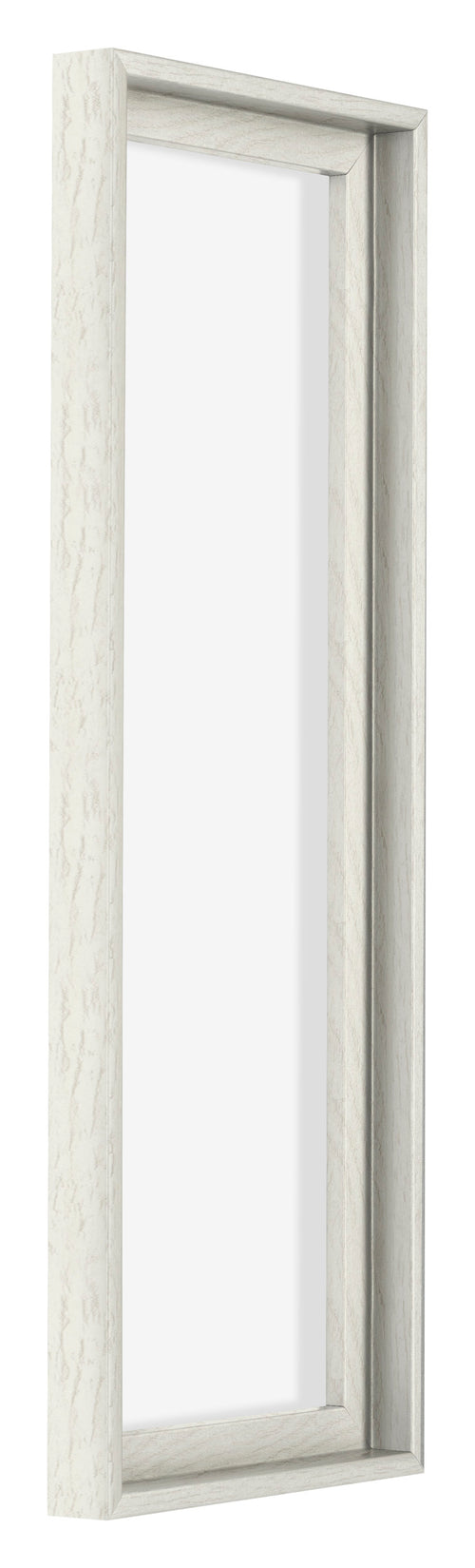 Lyon MDF Schattenfugenrahmen 1 3 White Wash Vorne Schrag | Yourdecoration.de