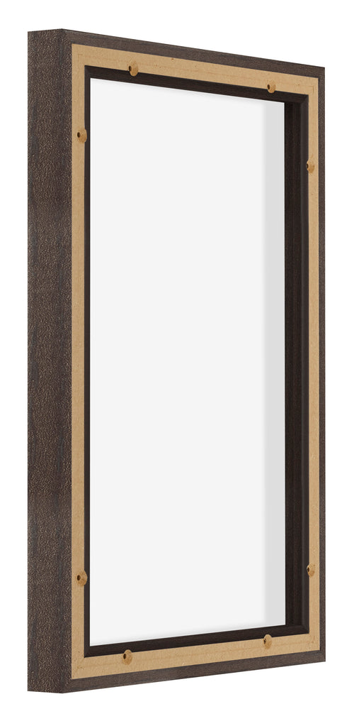 Lyon MDF Schattenfugenrahmen 2 3 Eiche Dunkel Ruckseite Schrag | Yourdecoration.de