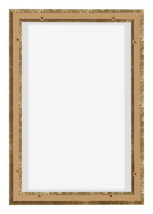 Lyon MDF Schattenfugenrahmen 2 3 Gold Antik Ruckseite | Yourdecoration.de