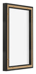 Lyon MDF Schattenfugenrahmen 2 3 Schwarz Matt Ruckseite Schrag | Yourdecoration.de