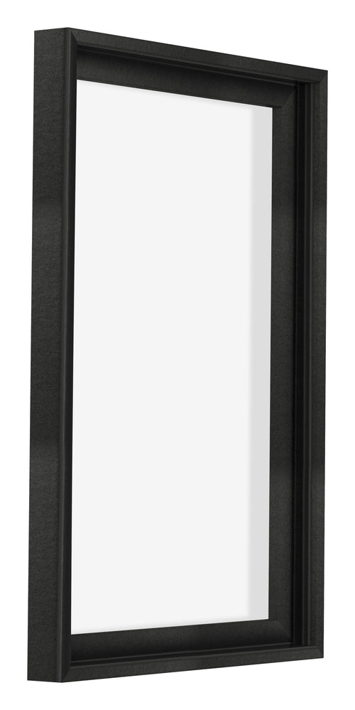 Lyon MDF Schattenfugenrahmen 2 3 Schwarz Matt Vorne Schrag | Yourdecoration.de