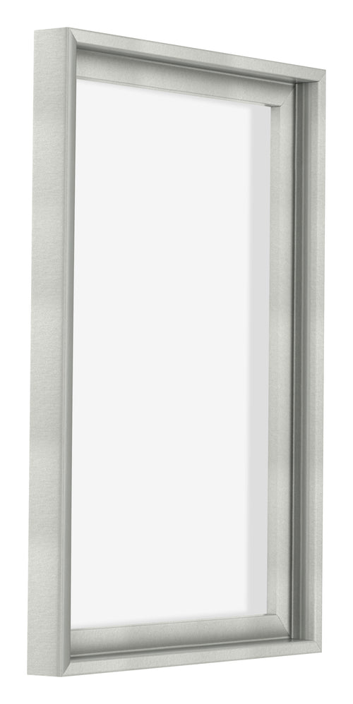 Lyon MDF Schattenfugenrahmen 2 3 Silber Matt Vorne Schrag | Yourdecoration.de