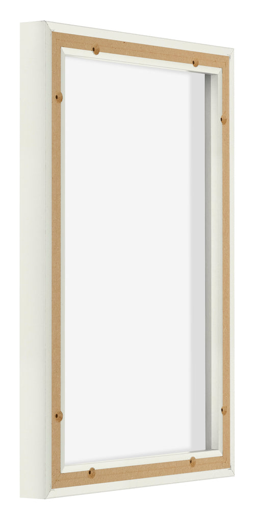 Lyon MDF Schattenfugenrahmen 2 3 Weiss Matt Ruckseite Schrag | Yourdecoration.de