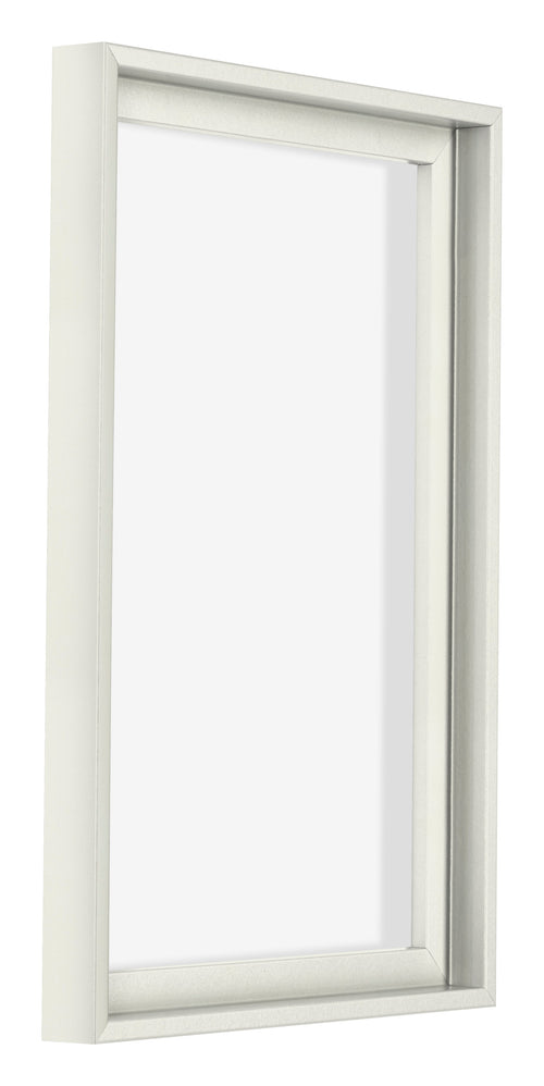 Lyon MDF Schattenfugenrahmen 2 3 Weiss Matt Vorne Schrag | Yourdecoration.de