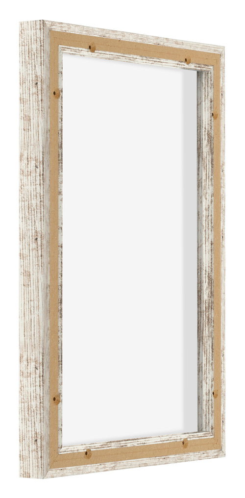 Lyon MDF Schattenfugenrahmen 2 3 Weiss Vintage Ruckseite Schrag | Yourdecoration.de