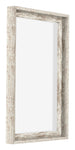 Lyon MDF Schattenfugenrahmen 2 3 Weiss Vintage Vorne Schrag | Yourdecoration.de