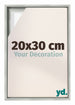 Lyon MDF Schattenfugenrahmen 20x30cm Silber Matt Vorne Messe | Yourdecoration.de