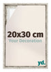 Lyon MDF Schattenfugenrahmen 20x30cm Weiss Vintage Vorne Messe | Yourdecoration.de