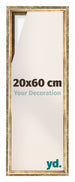 Lyon MDF Schattenfugenrahmen 20x60cm Gold Antik Vorne Messe | Yourdecoration.de