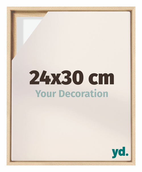 Lyon MDF Schattenfugenrahmen 24x30cm Buche Vorne Messe | Yourdecoration.de