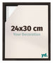 Lyon MDF Schattenfugenrahmen 24x30cm Eiche Dunkel Vorne Messe | Yourdecoration.de