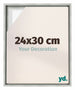 Lyon MDF Schattenfugenrahmen 24x30cm Silber Matt Vorne Messe | Yourdecoration.de