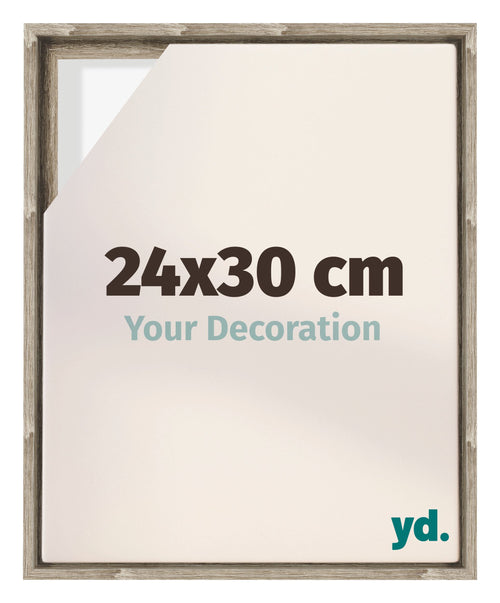 Lyon MDF Schattenfugenrahmen 24x30cm Sonoma Eiche Vorne Messe | Yourdecoration.de