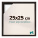 Lyon MDF Schattenfugenrahmen 25x25cm Eiche Dunkel Vorne Messe | Yourdecoration.de