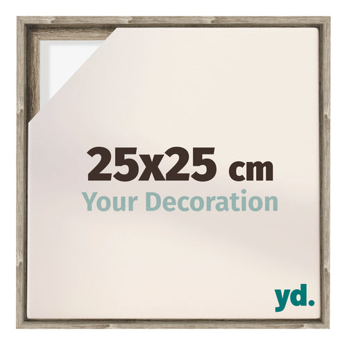 Lyon MDF Schattenfugenrahmen 25x25cm Sonoma Eiche Vorne Messe | Yourdecoration.de