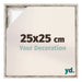Lyon MDF Schattenfugenrahmen 25x25cm Weiss Vintage Vorne Messe | Yourdecoration.de
